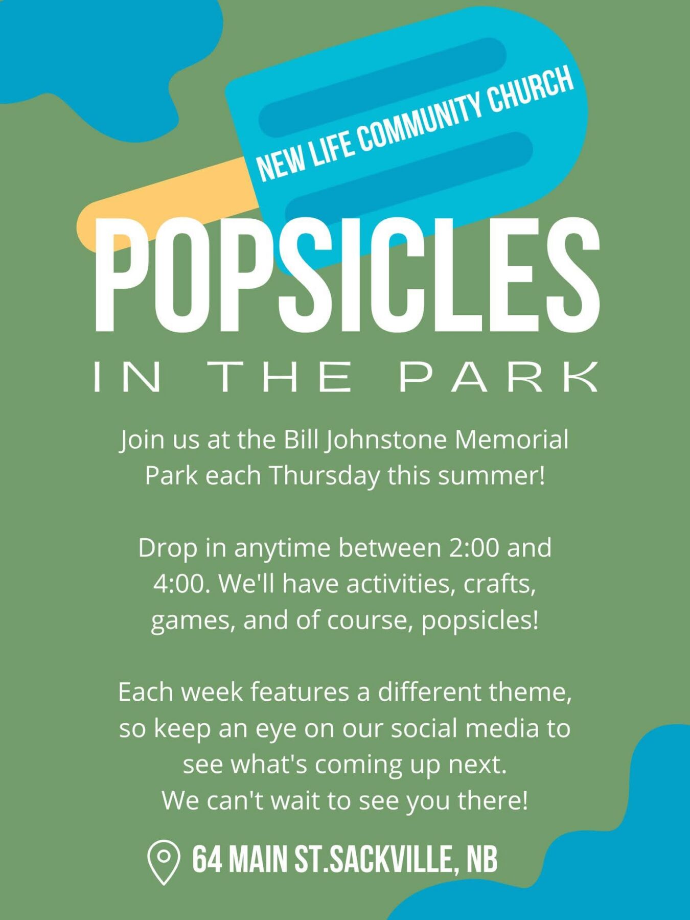 POPSICLE IN THE PARK SACKVILLE NB